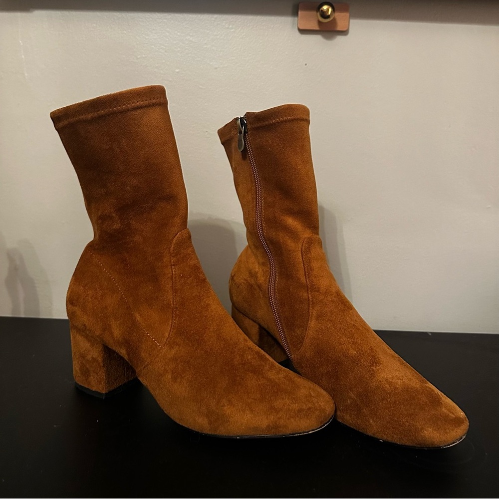 Silent D Careful Suede Ankle Boots - “Copper”